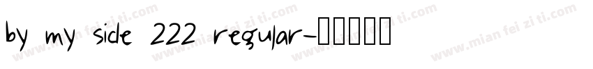 by my side 222 regular字体转换